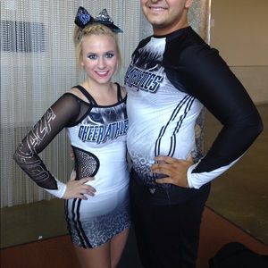 Cheer Athletics uniform.